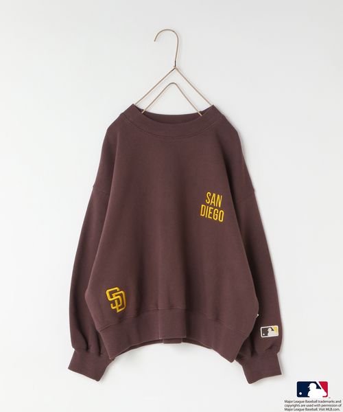 LOWRYS FARM 【KIDS】MLBBIGスウェット ブラウン キッズ ローリーズファーム 579540 and ST アンドエスティ(旧ドットエスティ) LOWRYS FARM 【KIDS】MLBBIGスウェット ブラウン キッズ ローリーズファーム 579540 and ST アンドエスティ(旧ドットエスティ)