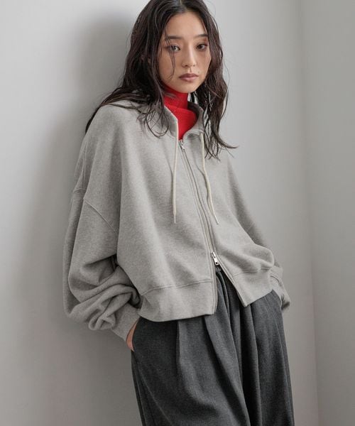 LOWRYS FARM ハイネックＺＩＰウラケＬＳ ライトグレー FREE ウィメンズインナー ローリーズファーム 580989 and ST アンドエスティ（旧ドットエスティ）