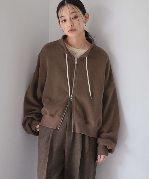 LOWRYS FARM ハイネックＺＩＰウラケＬＳ ブラウン FREE ウィメンズインナー ローリーズファーム 580989 and ST アンドエスティ（旧ドットエスティ）