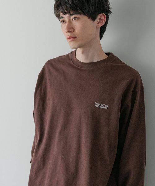LOWRYS FARM 【LFM(U)】CREW NECKT/ロングスリーブ【UNISEX】 ブラウン S メンズ ローリーズファーム 581153 and ST アンドエスティ(旧ドットエスティ) LOWRYS FARM 【LFM(U)】CREW NECKT/ロングスリーブ【UNISEX】 ブラウン S メンズ ローリーズファーム 581153 and ST アンドエスティ(旧ドットエスティ)