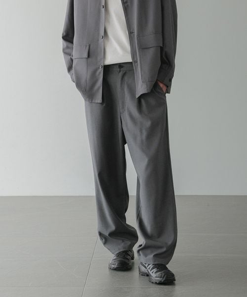 LOWRYS FARM 【新ラインLFM(U)】【SETUP可能】TWILL WIDESLACKS【UNISEX】 グレー M メンズ ローリーズファーム 581663 and ST アンドエスティ(旧ドットエスティ) LOWRYS FARM 【新ラインLFM(U)】【SETUP可能】TWILL WIDESLACKS【UNISEX】 グレー M メンズ ローリーズファーム 581663 and ST アンドエスティ(旧ドットエスティ)