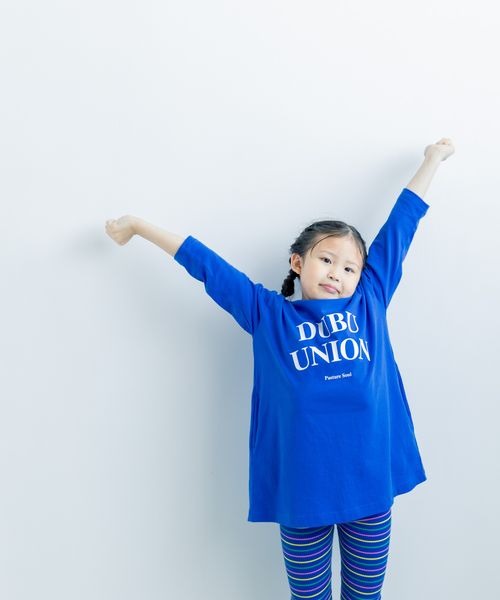 LOWRYS FARM 【KIDS】アソートロゴプリントワンピース ブルー キッズ ローリーズファーム 581823 and ST アンドエスティ(旧ドットエスティ) LOWRYS FARM 【KIDS】アソートロゴプリントワンピース ブルー キッズ ローリーズファーム 581823 and ST アンドエスティ(旧ドットエスティ)