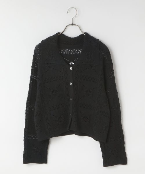 LOWRYS FARM スカシガラカーディガンLS ブラック FREE ウィメンズインナー ローリーズファーム 583263 and ST アンドエスティ(旧ドットエスティ) LOWRYS FARM スカシガラカーディガンLS ブラック FREE ウィメンズインナー ローリーズファーム 583263 and ST アンドエスティ(旧ドットエスティ)