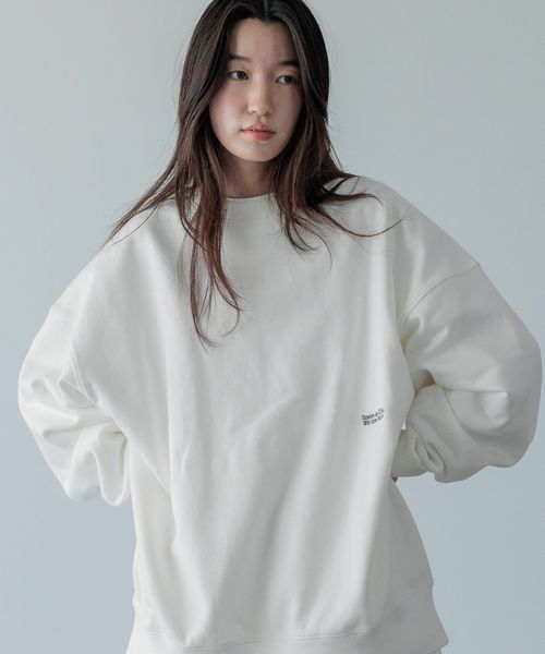 LOWRYS FARM 【LFM(U)】CREW NECK SWEAT【UNISEX】 オフホワイト M メンズ ローリーズファーム 586491 and ST アンドエスティ(旧ドットエスティ) LOWRYS FARM 【LFM(U)】CREW NECK SWEAT【UNISEX】 オフホワイト M メンズ ローリーズファーム 586491 and ST アンドエスティ(旧ドットエスティ)