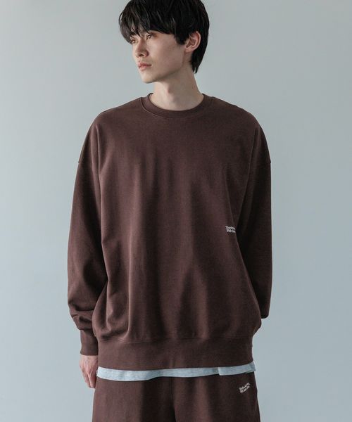 LOWRYS FARM 【LFM(U)】CREW NECK SWEAT【UNISEX】 ブラウン S メンズ ローリーズファーム 586491 and ST アンドエスティ(旧ドットエスティ) LOWRYS FARM 【LFM(U)】CREW NECK SWEAT【UNISEX】 ブラウン S メンズ ローリーズファーム 586491 and ST アンドエスティ(旧ドットエスティ)
