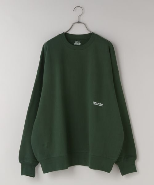 LOWRYS FARM 【LFM(U)】CREW NECK SWEAT【UNISEX】 グリーン S メンズ ローリーズファーム 586491 and ST アンドエスティ(旧ドットエスティ) LOWRYS FARM 【LFM(U)】CREW NECK SWEAT【UNISEX】 グリーン S メンズ ローリーズファーム 586491 and ST アンドエスティ(旧ドットエスティ)
