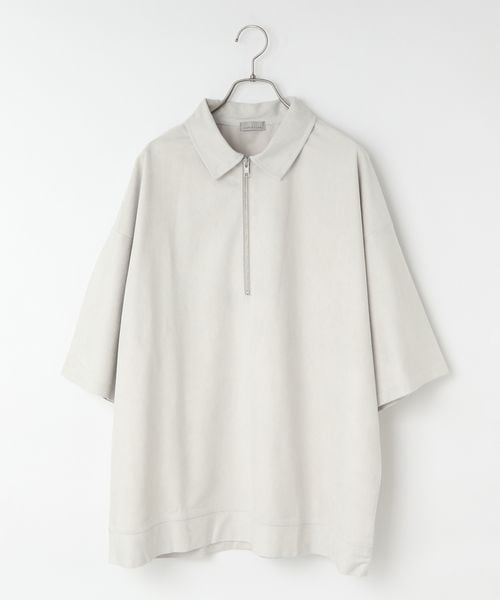LOWRYS FARM 【MEN】フェイクスウェードハーフZIPSS ライトグレー L メンズ ローリーズファーム 586984 and ST アンドエスティ(旧ドットエスティ) LOWRYS FARM 【MEN】フェイクスウェードハーフZIPSS ライトグレー L メンズ ローリーズファーム 586984 and ST アンドエスティ(旧ドットエスティ)