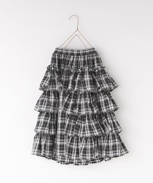 LOWRYS FARM 【KIDS】フリルティアードロングスカート ブラック キッズ ローリーズファーム 587435 and ST アンドエスティ(旧ドットエスティ) LOWRYS FARM 【KIDS】フリルティアードロングスカート ブラック キッズ ローリーズファーム 587435 and ST アンドエスティ(旧ドットエスティ)