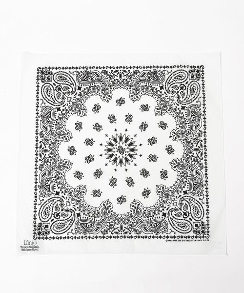 LOWRYS FARM 【UNISEX】LFM(U) BANDANA オフホワイト メンズ ローリーズファーム 587855 and ST アンドエスティ(旧ドットエスティ) LOWRYS FARM 【UNISEX】LFM(U) BANDANA オフホワイト メンズ ローリーズファーム 587855 and ST アンドエスティ(旧ドットエスティ)