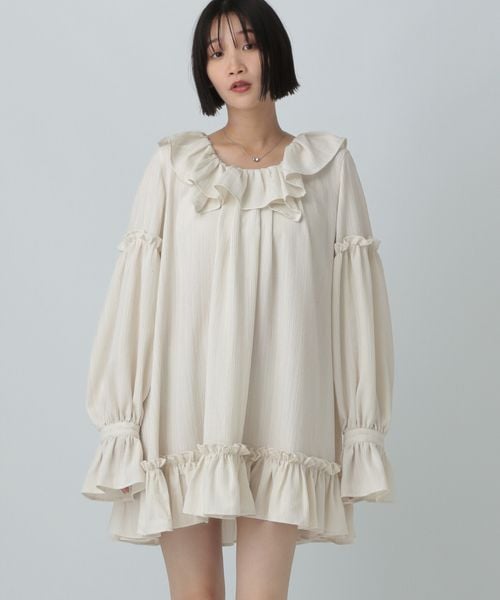 LOWRYS FARM アソートフリルチュニックブラウス ナチュラル FREE ウィメンズインナー ローリーズファーム 587858 and ST アンドエスティ(旧ドットエスティ) LOWRYS FARM アソートフリルチュニックブラウス ナチュラル FREE ウィメンズインナー ローリーズファーム 587858 and ST アンドエスティ(旧ドットエスティ)