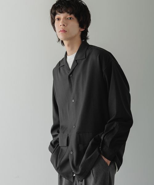 LOWRYS FARM 【LFM(U)】TWILLシャツジャケット【UNISEX】 ブラック M メンズ ローリーズファーム 587859 and ST アンドエスティ(旧ドットエスティ) LOWRYS FARM 【LFM(U)】TWILLシャツジャケット【UNISEX】 ブラック M メンズ ローリーズファーム 587859 and ST アンドエスティ(旧ドットエスティ)