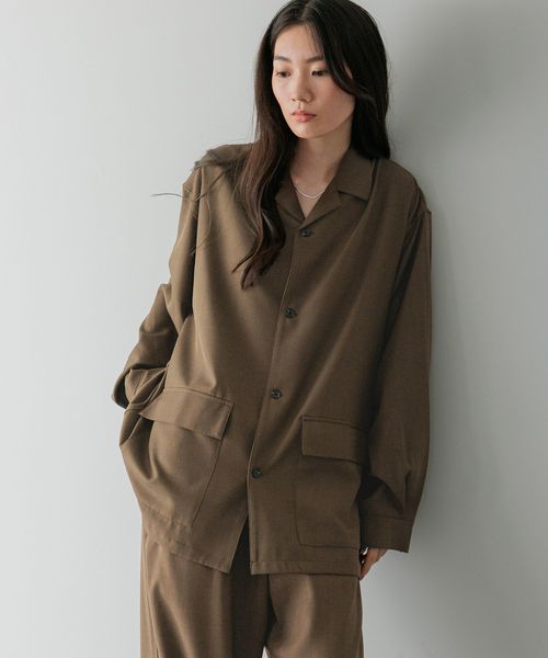 LOWRYS FARM 【新ラインLFM(U)】TWILLシャツジャケット【UNISEX】 ブラウン M メンズ ローリーズファーム 587859 and ST アンドエスティ(旧ドットエスティ) LOWRYS FARM 【新ラインLFM(U)】TWILLシャツジャケット【UNISEX】 ブラウン M メンズ ローリーズファーム 587859 and ST アンドエスティ(旧ドットエスティ)