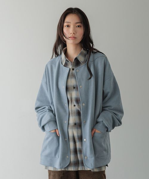 LOWRYS FARM 【LFM(U)】スウェードライククルーカーディガン【UNISEX】 ライトブルー M メンズ ローリーズファーム 589072 and ST アンドエスティ(旧ドットエスティ) LOWRYS FARM 【LFM(U)】スウェードライククルーカーディガン【UNISEX】 ライトブルー M メンズ ローリーズファーム 589072 and ST アンドエスティ(旧ドットエスティ)