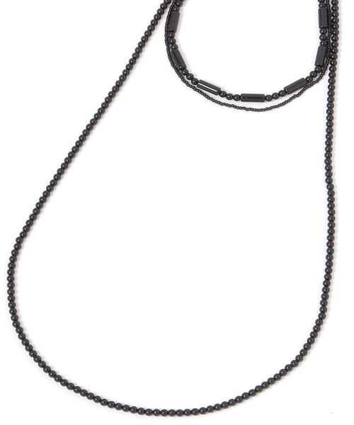 LOWRYS FARM ショートandロングネックレス ブラック ウィメンズグッズ ローリーズファーム 598332 and ST アンドエスティ(旧ドットエスティ) LOWRYS FARM ショートandロングネックレス ブラック ウィメンズグッズ ローリーズファーム 598332 and ST アンドエスティ(旧ドットエスティ)