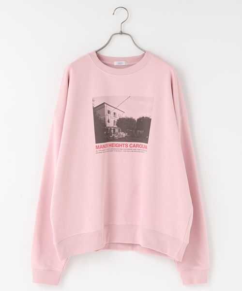 LOWRYS FARM 【カラー予約】アソートフォトウラケプルオーバー ピンク FREE ウィメンズインナー ローリーズファーム 607660 and ST アンドエスティ（旧ドットエスティ）