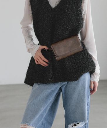 WEB先行予約】フェイクレザー2WAYウエストポーチ | [公式