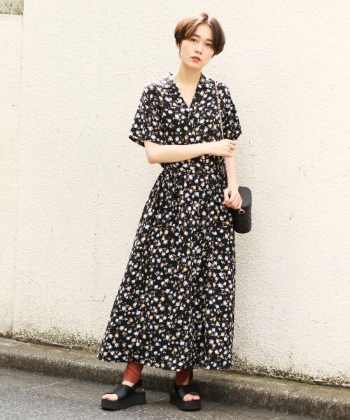 ハナガラカイキンシャツワンピース 公式 ローリーズファーム Lowrys Farm 通販