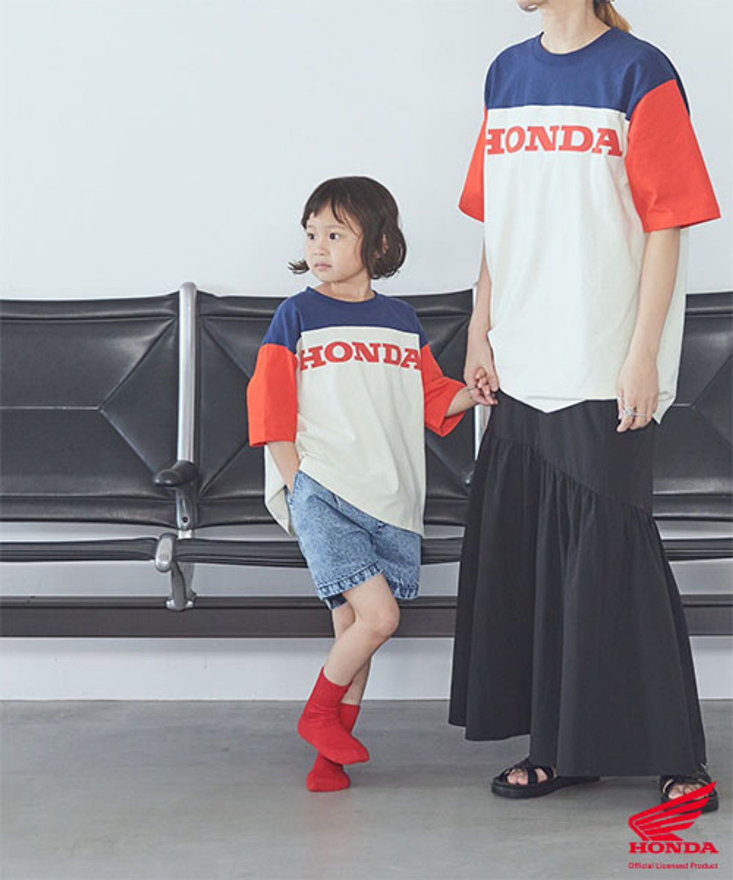 【KIDS】ＨｏｎｄａハイショクＴシャツ