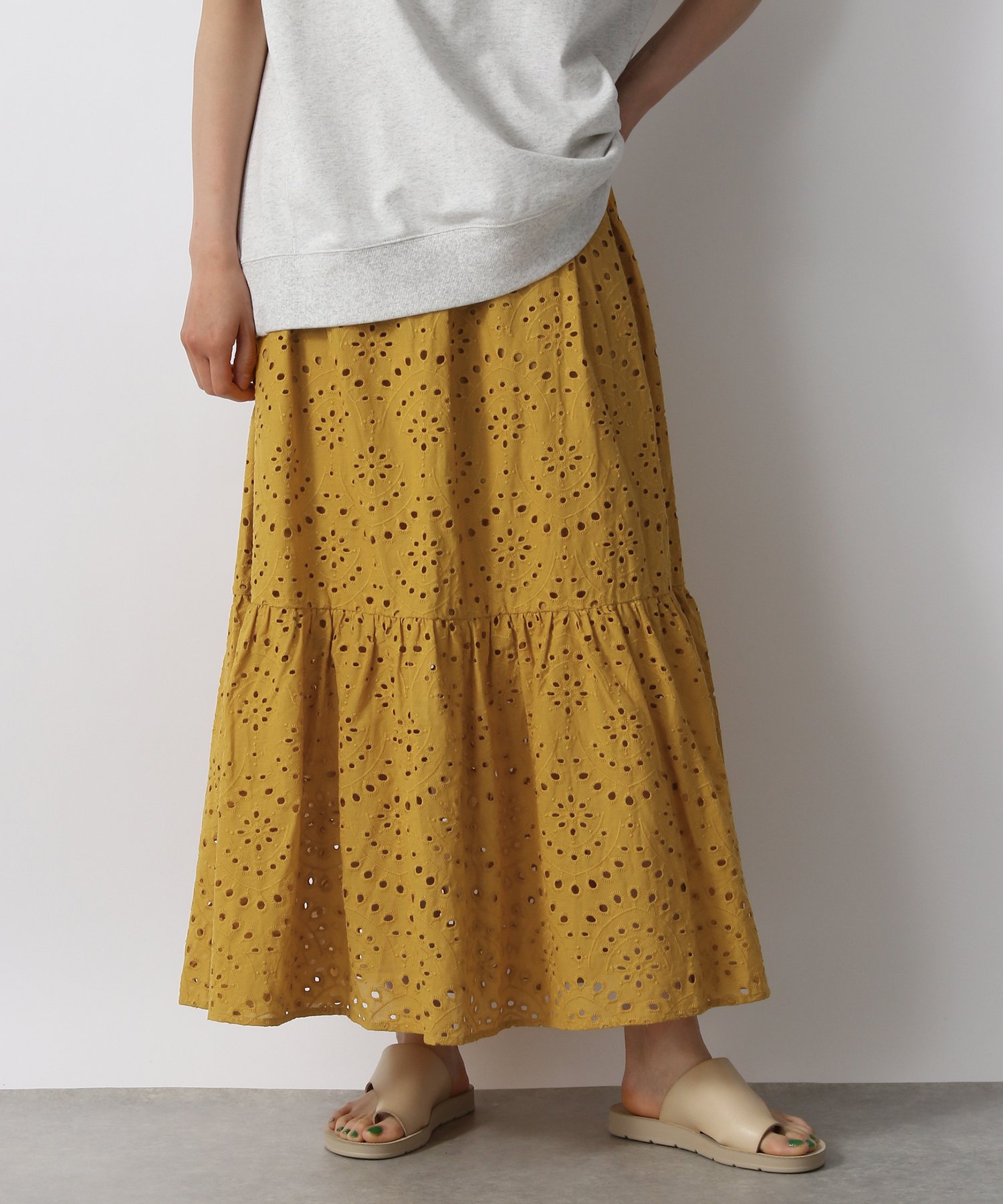 カットワーク刺繍スカート | [公式]ローリーズファーム （LOWRYS FARM