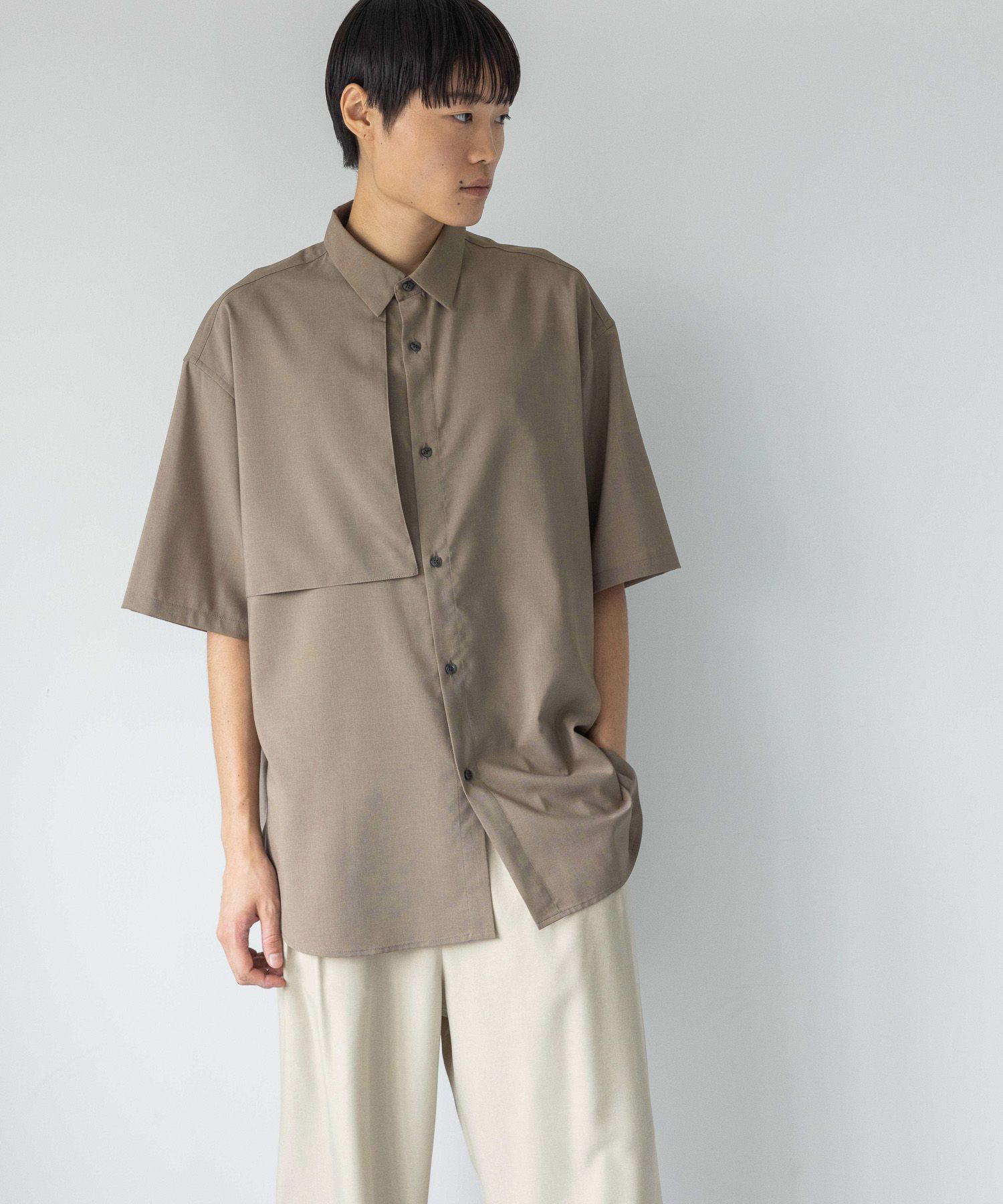 【MENS】フロントヨークシャツＳＳ Ｍ