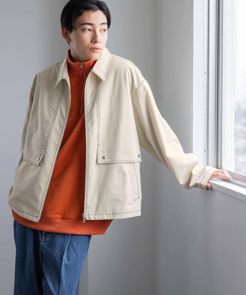 LOWRYS FARM｜TRトップステッチブルゾン | Rakuten Fashion(楽天