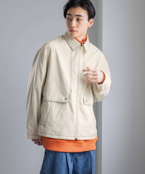 LOWRYS FARM 【MEN】TRステッチブルゾン ナチュラル L メンズ ローリーズファーム 986195 and ST アンドエスティ(旧ドットエスティ) LOWRYS FARM 【MEN】TRステッチブルゾン ナチュラル L メンズ ローリーズファーム 986195 and ST アンドエスティ(旧ドットエスティ)
