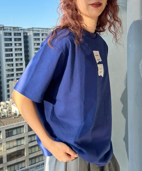 and ST MAKE ロゴプリントTシャツ ブルー FREE yokobou アンドエスティメイク 328250 and ST アンドエスティ(旧ドットエスティ) and ST MAKE ロゴプリントTシャツ ブルー FREE yokobou アンドエスティメイク 328250 and ST アンドエスティ(旧ドットエスティ)