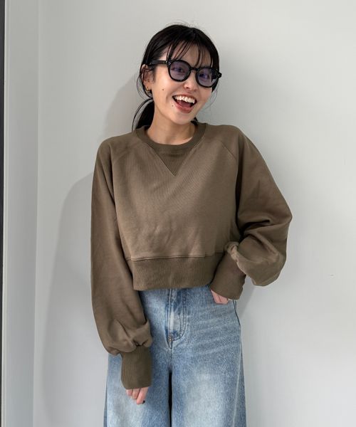 and ST MAKE 【ぷーさん企画】PU Volume Sleeve Sweat カーキ FREE STAFF アンドエスティメイク 599550 and ST アンドエスティ(旧ドットエスティ) and ST MAKE 【ぷーさん企画】PU Volume Sleeve Sweat カーキ FREE STAFF アンドエスティメイク 599550 and ST アンドエスティ(旧ドットエスティ)