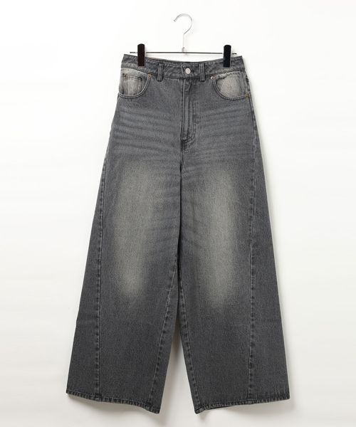 and ST MAKE 【ぷーさん企画】デニムワイドパンツ ブラック FREE STAFF アンドエスティメイク 603222 and ST アンドエスティ(旧ドットエスティ) and ST MAKE 【ぷーさん企画】デニムワイドパンツ ブラック FREE STAFF アンドエスティメイク 603222 and ST アンドエスティ(旧ドットエスティ)