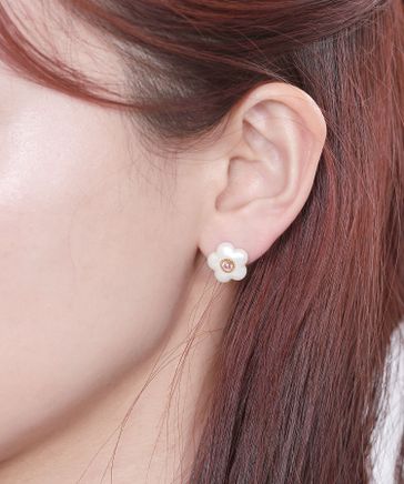 2-5日着 MARY QUANT 3デイジーシェイプドパール チェーン ピアス デイジーシェイプドパールピアス #3デイジーシェイプドパール