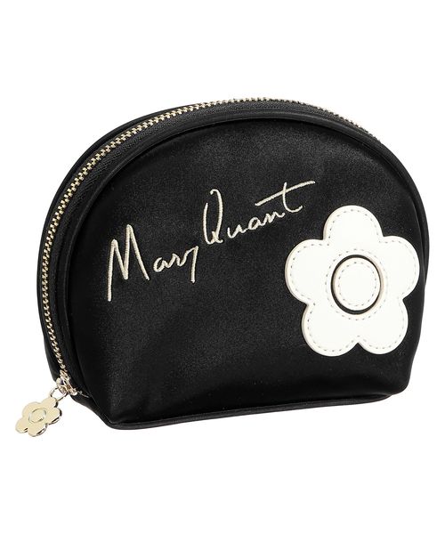すぐ届く MARY QUANT* サインロゴデイジーパッチ ラウンドポーチ サインロゴデイジーパッチ ラウンドポーチ | MARY QUANT(マリー