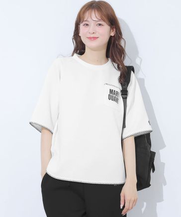 マリークワント MARY QUANT ブランケットステッチ プルオーバー （ホワイト） ブランケットステッチ プルオーバー | MARY QUANT（マリー