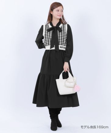 【新品】MARY QUANT ニットベストコンビワンピース ニットベストコンビ ワンピース | MARY QUANT（マリークワント）通販