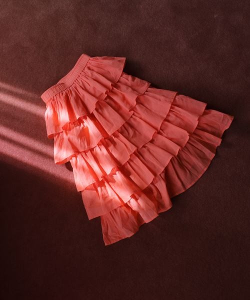 merruny. PRINCESS ティアードスカート オレンジ 33インチ キッズ メルニー 145286 and ST アンドエスティ(旧ドットエスティ) merruny. PRINCESS ティアードスカート オレンジ 33インチ キッズ メルニー 145286 and ST アンドエスティ(旧ドットエスティ)