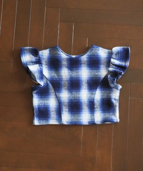 merruny. 【made in JAPAN】オンブレーチェック2WAYブラウス ブルー M キッズ メルニー 253033 and ST アンドエスティ(旧ドットエスティ) merruny. 【made in JAPAN】オンブレーチェック2WAYブラウス ブルー M キッズ メルニー 253033 and ST アンドエスティ(旧ドットエスティ)