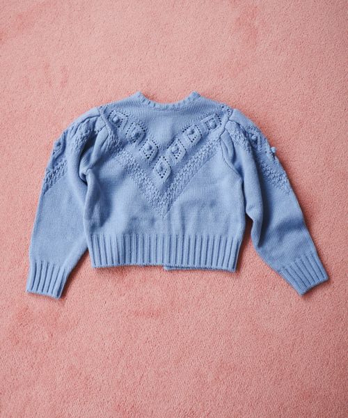 merruny. ポンポンニット2WAYプルオーバー ブルー S キッズ メルニー 260094 and ST アンドエスティ(旧ドットエスティ) merruny. ポンポンニット2WAYプルオーバー ブルー S キッズ メルニー 260094 and ST アンドエスティ(旧ドットエスティ)