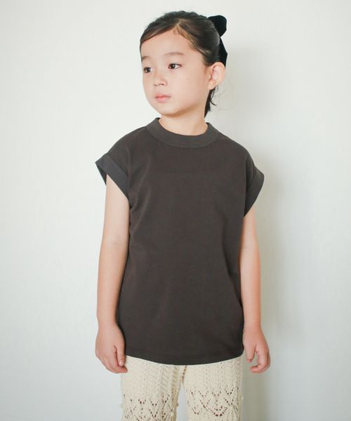 merruny. ロゴ刺繍フレンチスリーブTEE シルバー M キッズ メルニー 593169 and ST アンドエスティ(旧ドットエスティ) merruny. ロゴ刺繍フレンチスリーブTEE シルバー M キッズ メルニー 593169 and ST アンドエスティ(旧ドットエスティ)