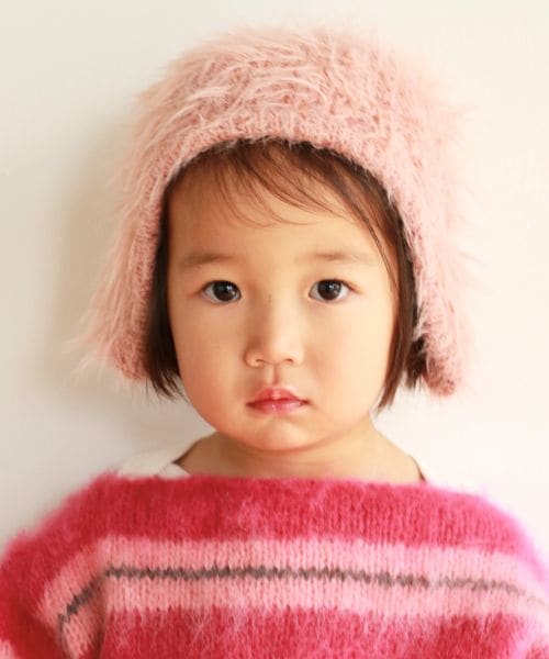 merruny. もけもけニットキャップ ピンク FREE キッズ メルニー 630025 and ST アンドエスティ(旧ドットエスティ) merruny. もけもけニットキャップ ピンク FREE キッズ メルニー 630025 and ST アンドエスティ(旧ドットエスティ)