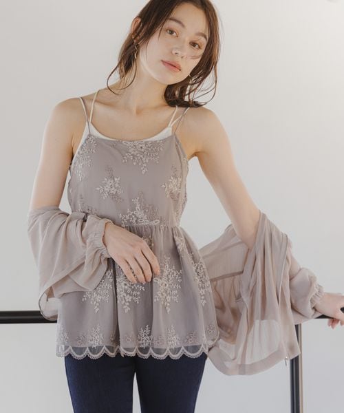 フローラル刺繍チュニック | [公式]ミスティウーマン（mysty