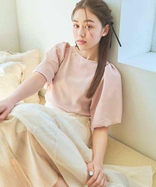 WEB限定】ふんわりパフスリーブブラウス | [公式]ミスティウーマン  