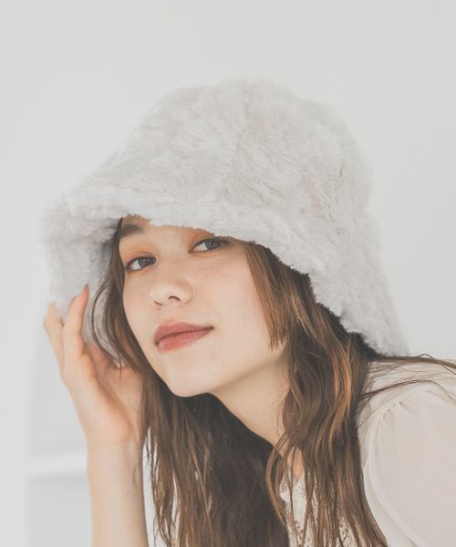 mysty woman ファーバケットHAT ナチュラル FREE ウィメンズグッズ ミスティーウーマン 136172 and ST アンドエスティ(旧ドットエスティ) mysty woman ファーバケットHAT ナチュラル FREE ウィメンズグッズ ミスティーウーマン 136172 and ST アンドエスティ(旧ドットエスティ)