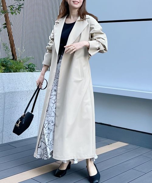 18 Off 値下げ ミスティウーマン ロングトレンチコート トレンチコート