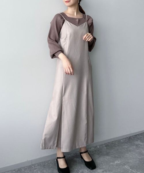 セットアイテム ニット マーメイドキャミワンピース 公式 ミスティウーマン Mysty Woman 通販