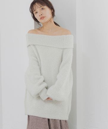 ラメシャギープルオーバー FREAK'S STORE/ラメ シャギー オーバーニット プルオーバー