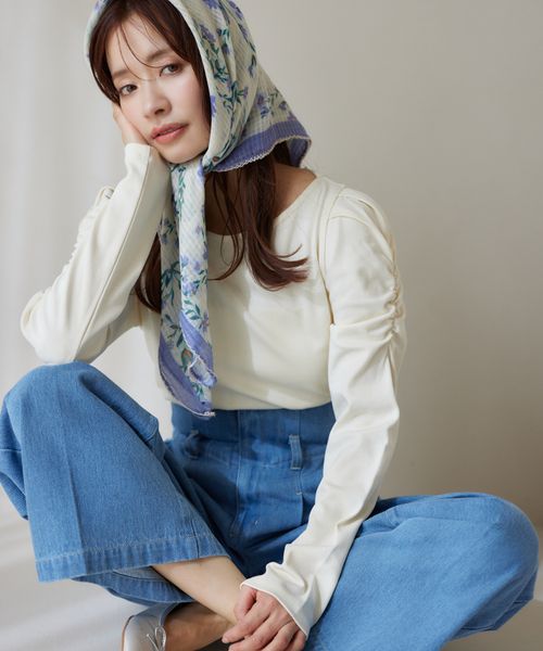 mysty woman 【WEB限定】ギャザースリーブプルオーバー ナチュラル FREE ウィメンズインナー ミスティーウーマン 326663 and ST アンドエスティ(旧ドットエスティ) mysty woman 【WEB限定】ギャザースリーブプルオーバー ナチュラル FREE ウィメンズインナー ミスティーウーマン 326663 and ST アンドエスティ(旧ドットエスティ)