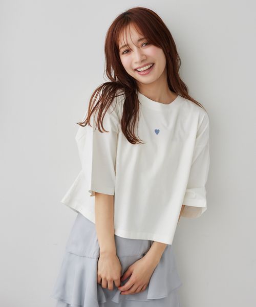 mysty woman 【花盛友里さんコラボ】コラボフォトショートTシャツ ホワイト FREE ウィメンズインナー ミスティーウーマン 493897 and ST アンドエスティ(旧ドットエスティ) mysty woman 【花盛友里さんコラボ】コラボフォトショートTシャツ ホワイト FREE ウィメンズインナー ミスティーウーマン 493897 and ST アンドエスティ(旧ドットエスティ)