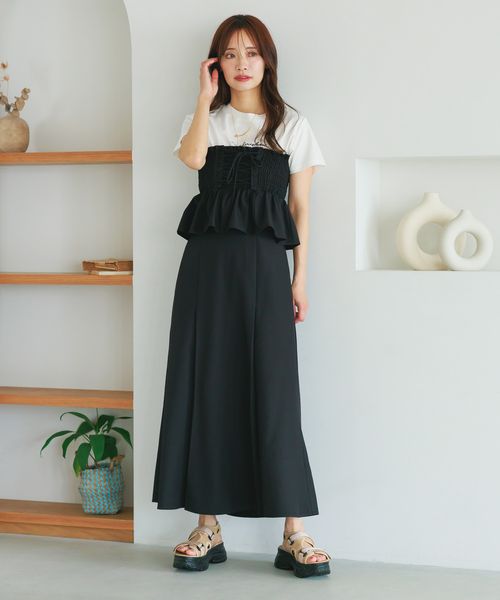 mysty woman レースアップコルセットsetスカート ブラック FREE ウィメンズボトムス ミスティーウーマン 497403 and ST アンドエスティ(旧ドットエスティ) mysty woman レースアップコルセットsetスカート ブラック FREE ウィメンズボトムス ミスティーウーマン 497403 and ST アンドエスティ(旧ドットエスティ)