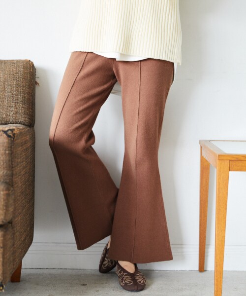 ピンタックニットパンツ 公式 ミスティウーマン Mysty Woman 通販