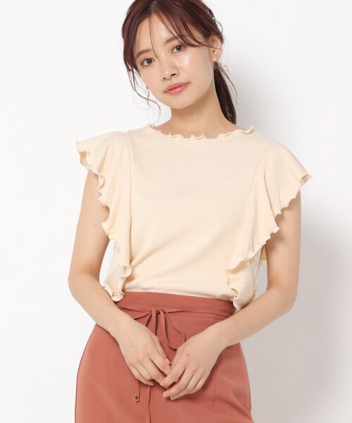 ショルダーメローフリルプルオーバー 公式 ミスティウーマン Mysty Woman 通販