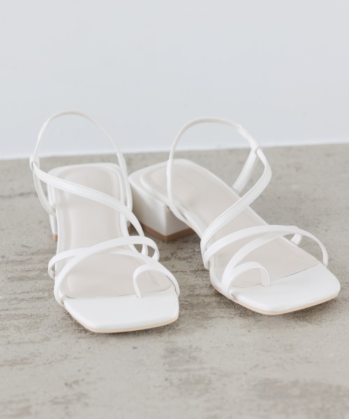 アシメストラップサンダル 公式 ミスティウーマン Mysty Woman 通販